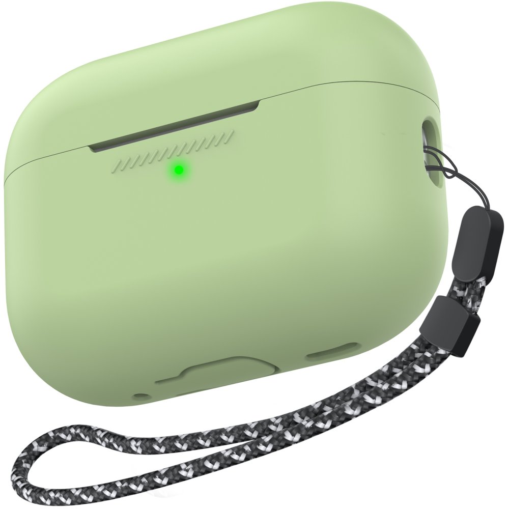 AhaStyle Colorful Silicone Case for Airpods Pro 2 Avocado Green