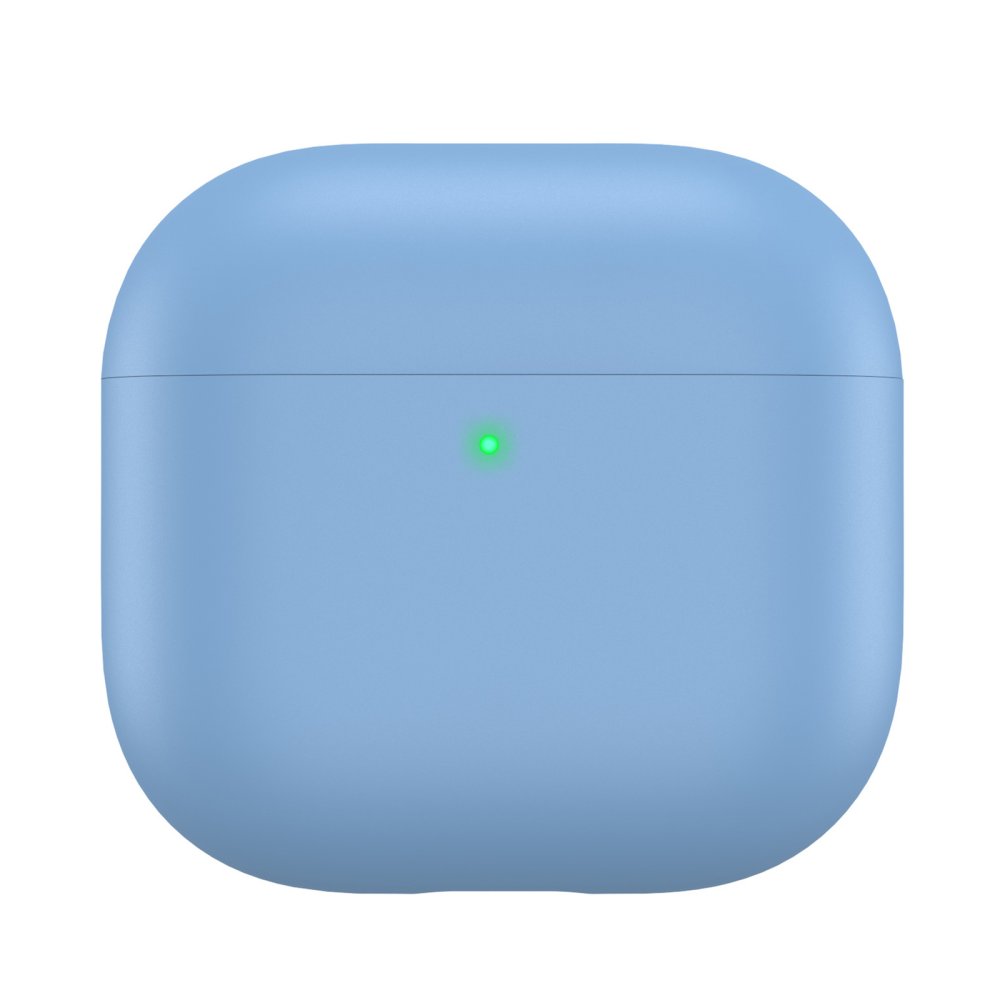 AhaStyle Ultra-Thin Colorful Silicone Case for Airpods 4 Sky Blue