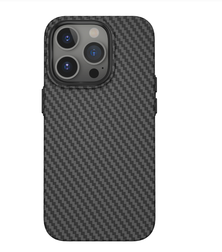 WiWU Kabon Phone Case for iPhone 15 Pro Max with MagSafe Black