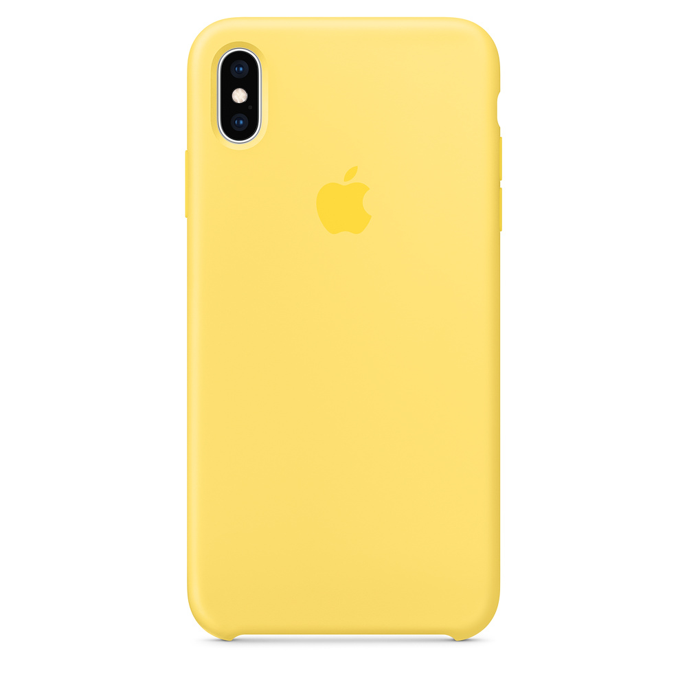 Apple Silicone Case for iPhone Xs Canary Yellow