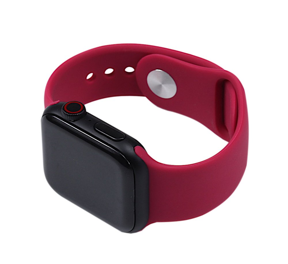 Silicone Watch Band for for Apple Watch 38/40mm S/M Rose Red