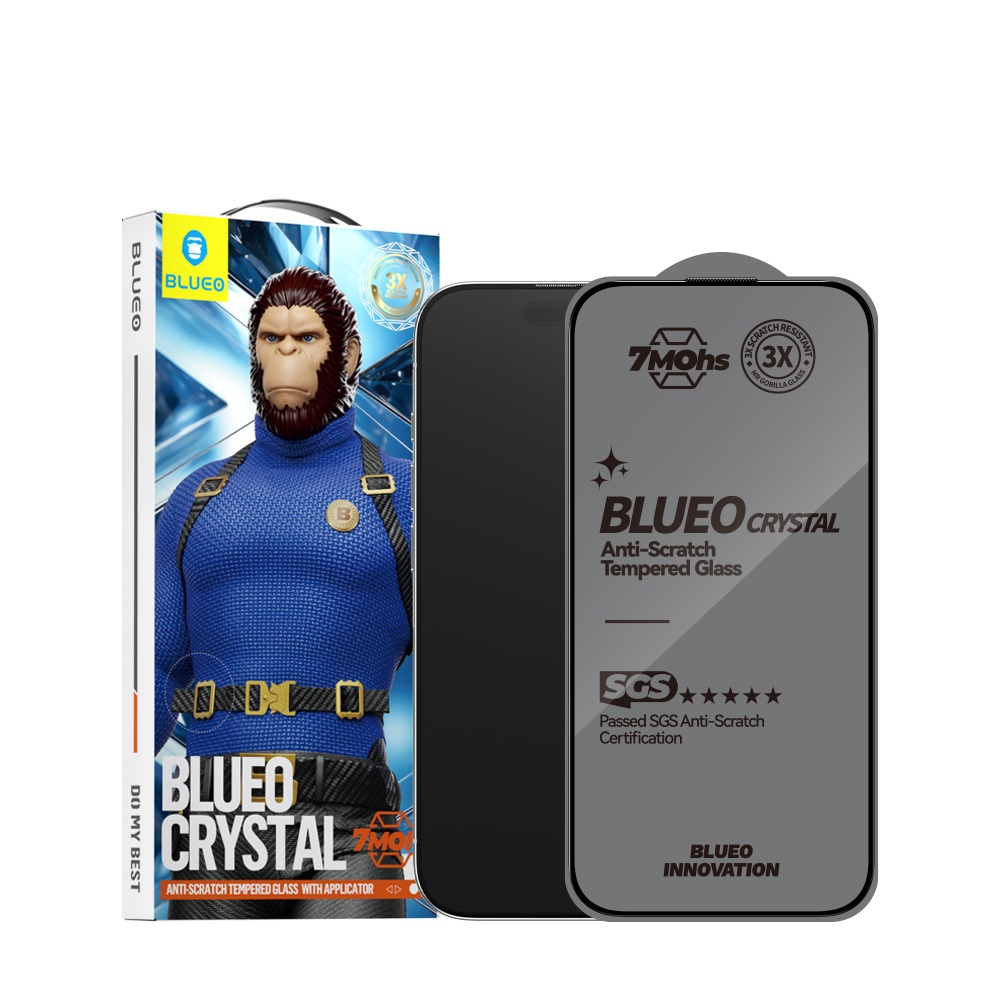 Blueo Crystal Anti-Scratch Tempered Glass for iPhone 16 Pro Max