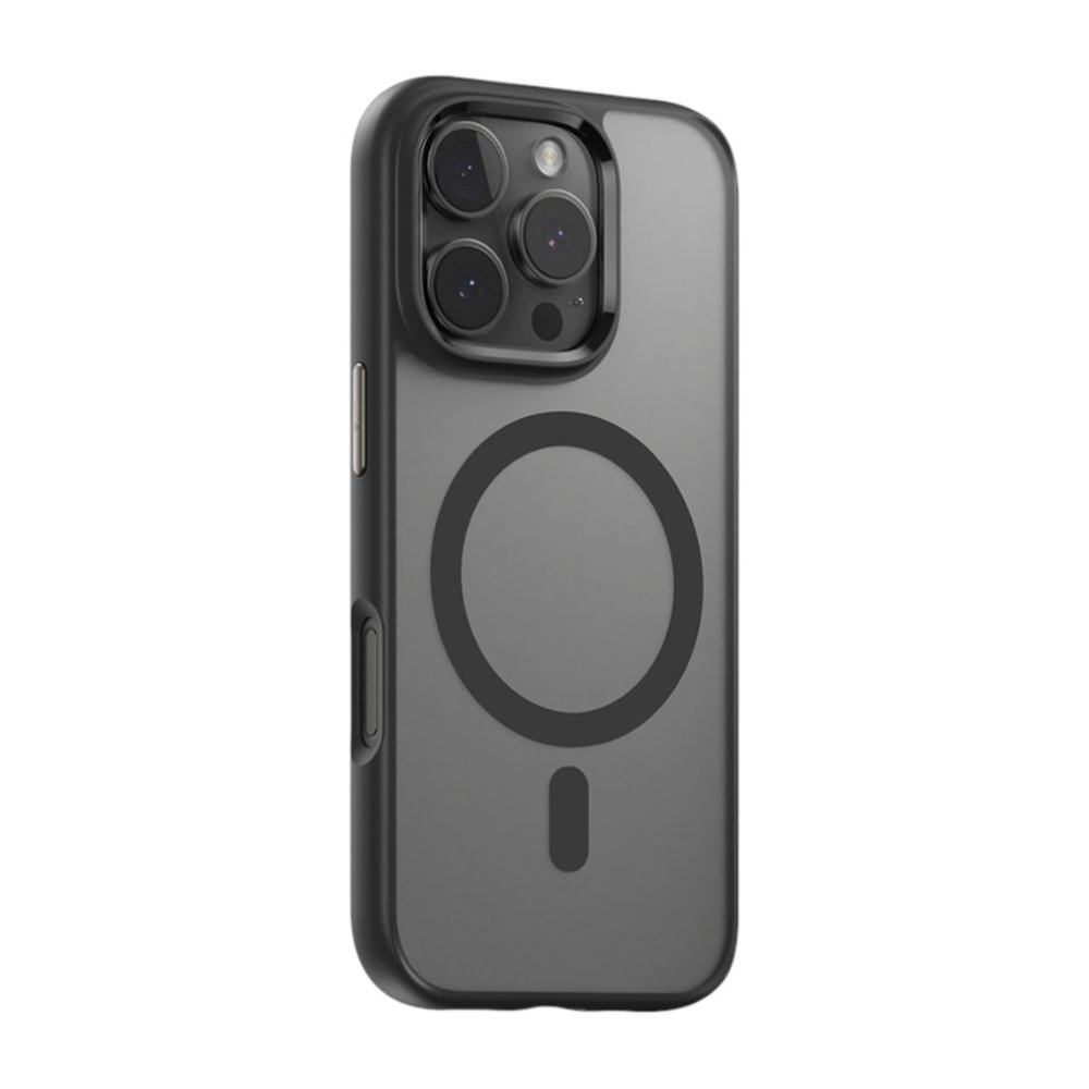 Blueo Frosted Anti-Drop Case for iPhone 16 with MagSafe Black (Updated)