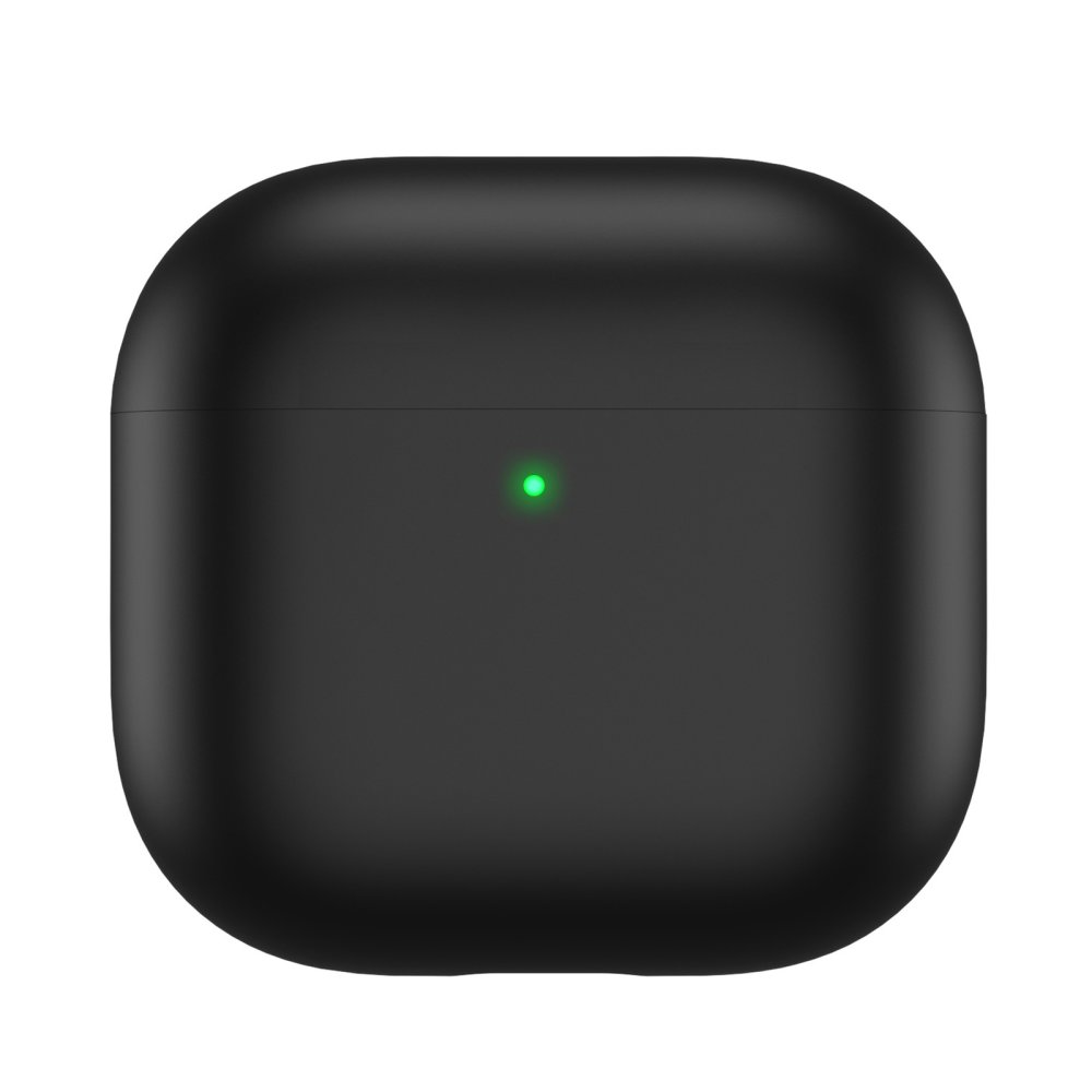 AhaStyle Ultra-Thin Colorful Silicone Case for Airpods 4 Black