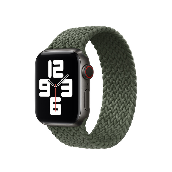 Braided Solo Loop for Apple Watch 42/44mm Inverness Green (L/160mm)