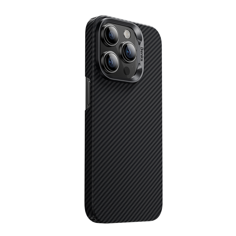 Benks Armor Air Kevlar Case  (600D) for iPhone 15 Pro with MagSafe Black