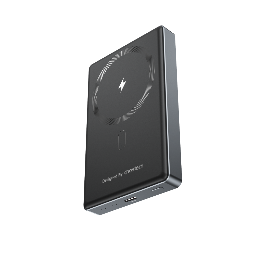 Choetech PD20W 10000 mAh Ultra-thin Magnetic Power Bank Black