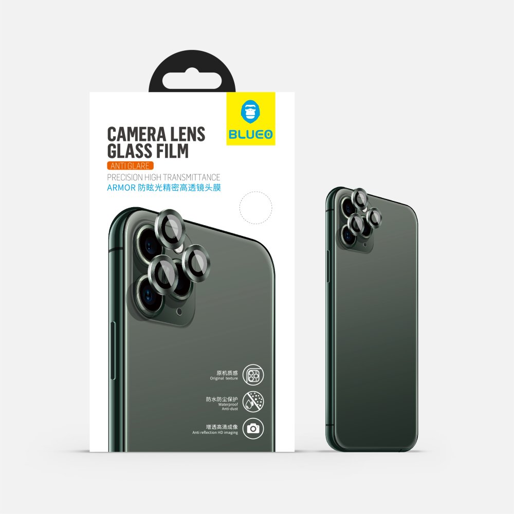 Blueo Armor Phone Camera Lens Protector for iPhone 11  Mint Green