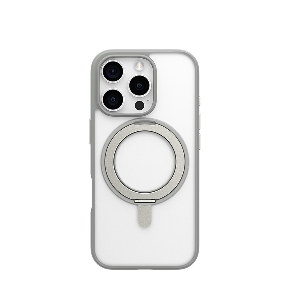 Blueo Magnetic Case Rotatable Stand for iPhone 16 Pro Max with MagSafe Grey