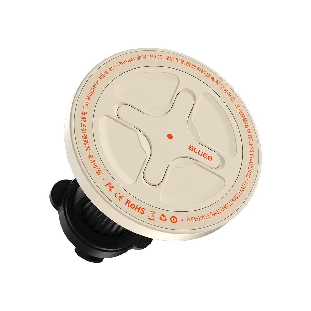Blueo Ape Legend Car Mount Magnetic Wireless Charger White