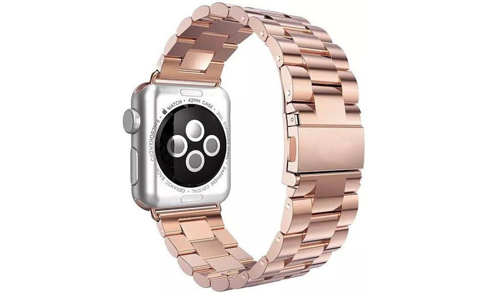 Stainless Steel Bracelet for Apple Watch 42/44mm Rose Gold