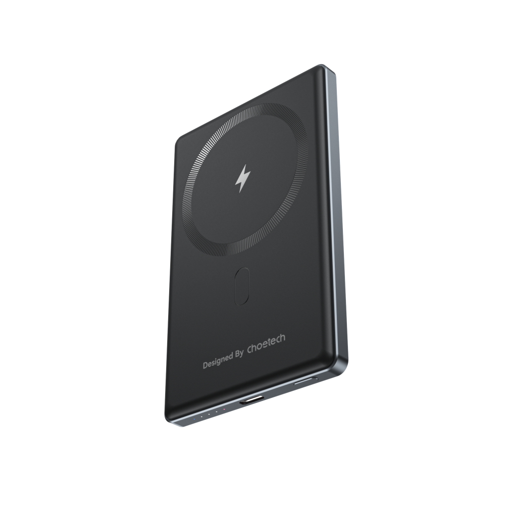 Choetech PD20W 5000 mAh Ultra-thin Magnetic Power Bank Black