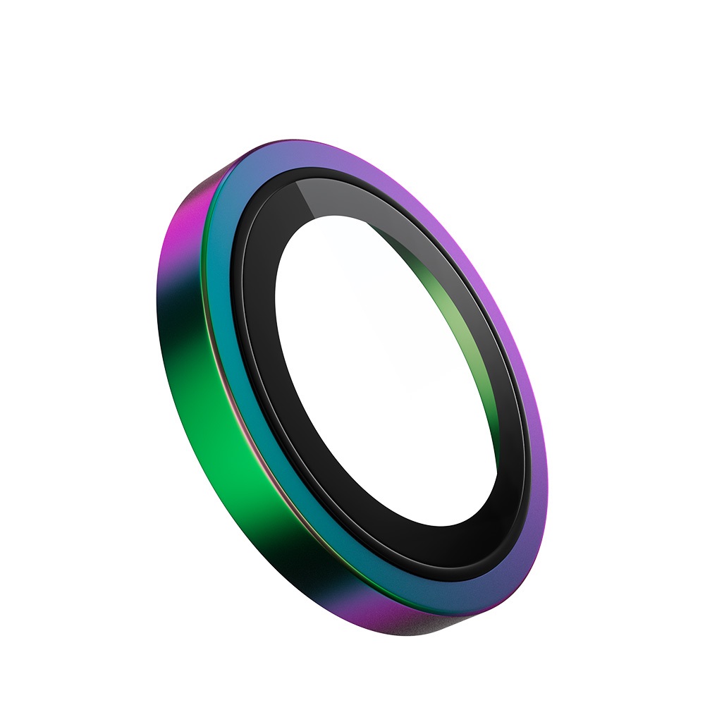 Blueo Original Metal Frame Lens Protector Glass for iPhone 15 Pro/15 Pro Max Colorful