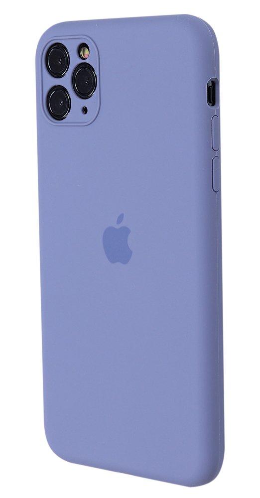Apple Silicone Case for iPhone 11 Pro Max Lavender Grey (With Camera Lens Protection)