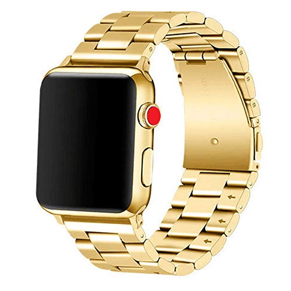 Stainless Steel Bracelet for Apple Watch 42/44mm Gold