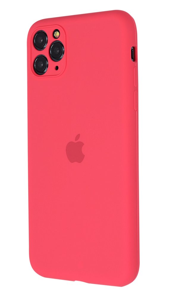 Apple Silicone Case for iPhone 11 Pro Max Raspberry Red (With Camera Lens Protection)