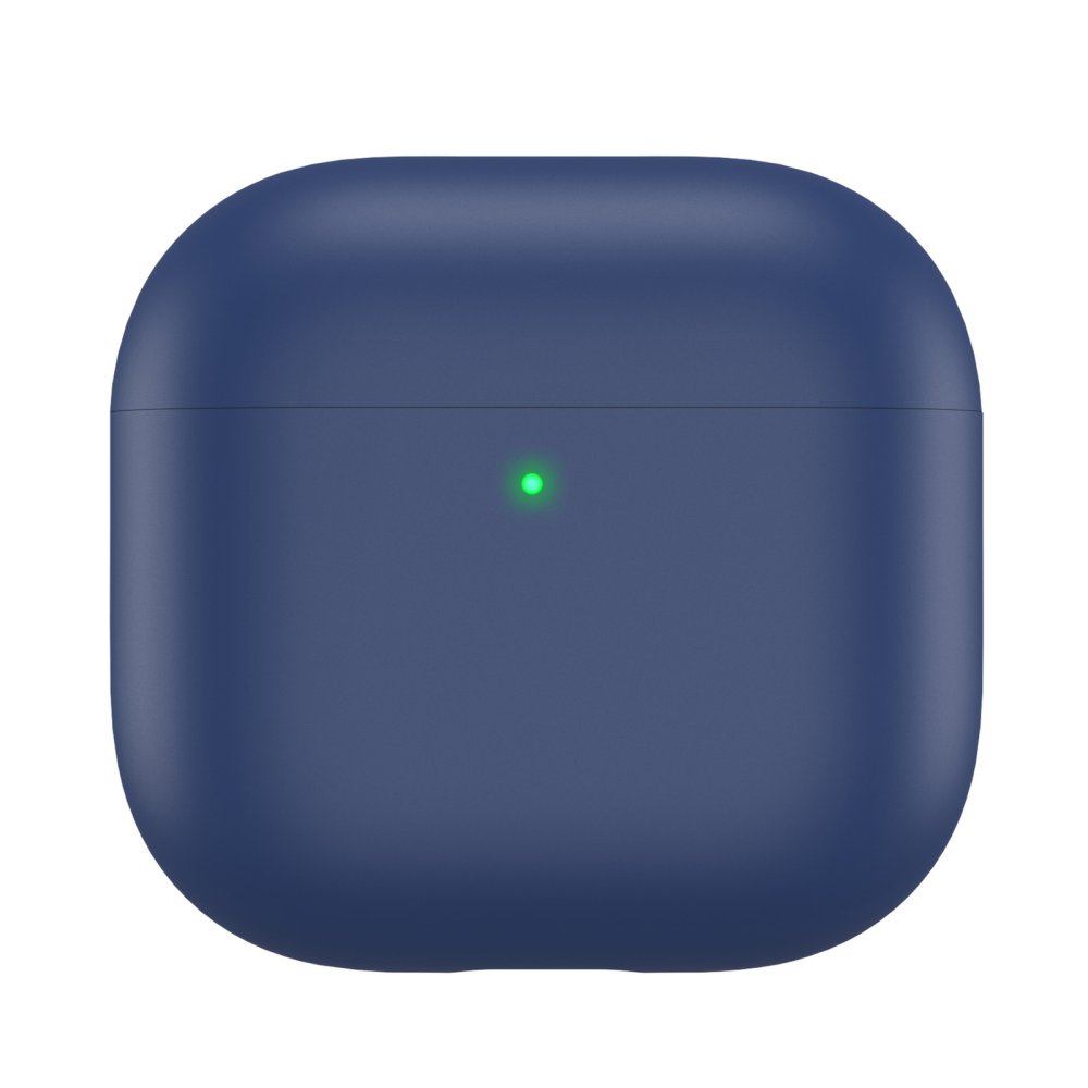 AhaStyle Ultra-Thin Colorful Silicone Case for Airpods 4 Midnight Blue