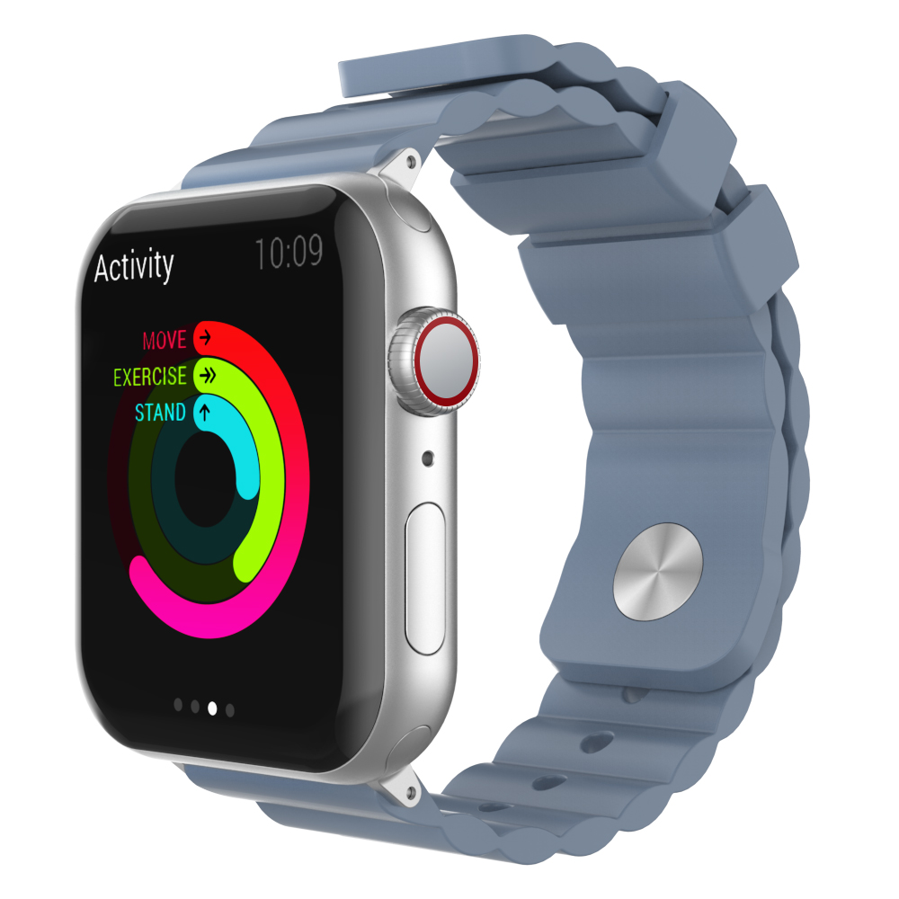AhaStyle Premium Rugged Silicone Band for Apple Watch 42/44mm Lavender Grey