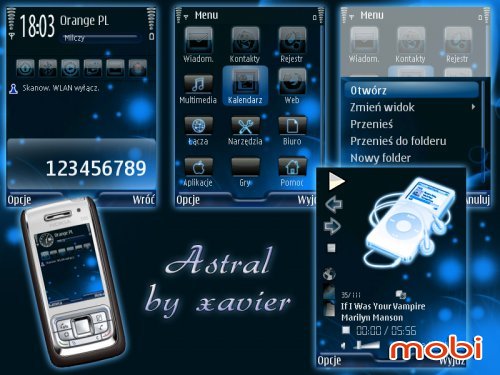 Astral Symbian theme