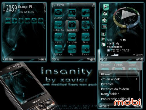 Insanity Symbian theme
