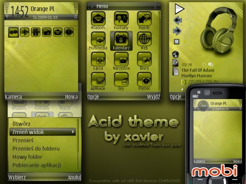 Acid Symbian theme