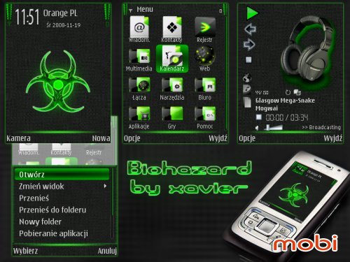 Biohazard Symbian theme
