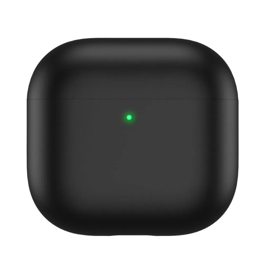 AhaStyle Ultra-Thin Colorful Silicone Case for Airpods 4 Black